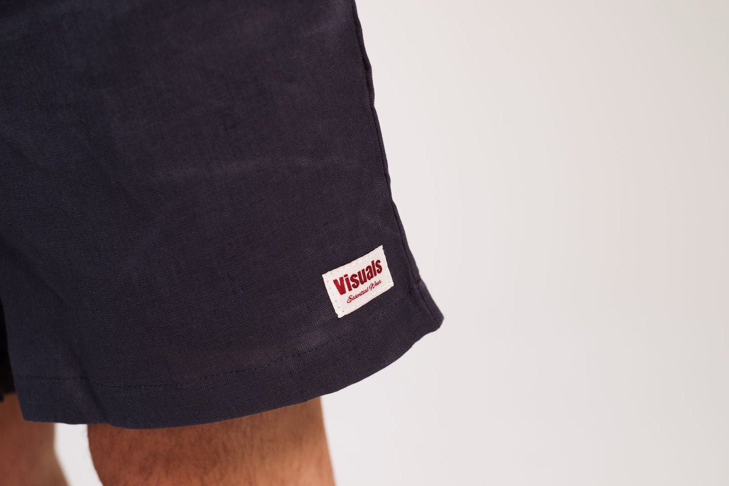 Navy Linen Short
