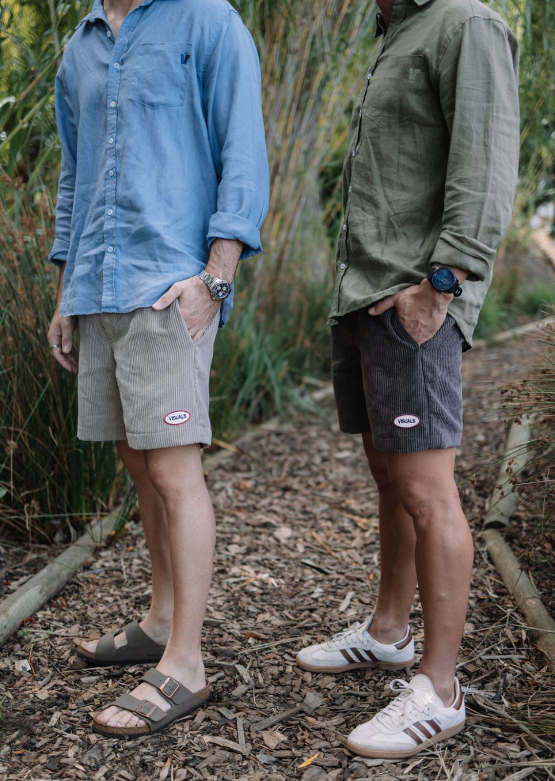Beige Corduroy Short