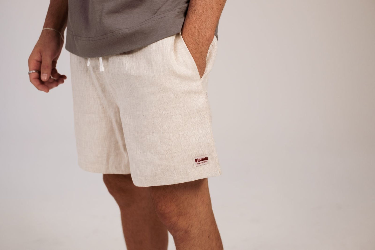 Beige Linen Short
