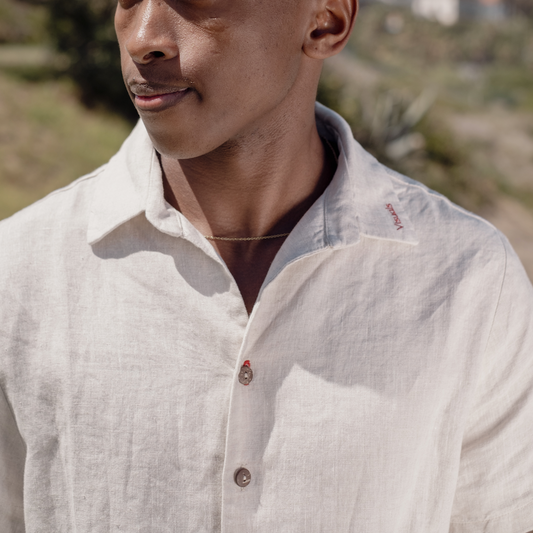 Men's Linen Shirt - Natural