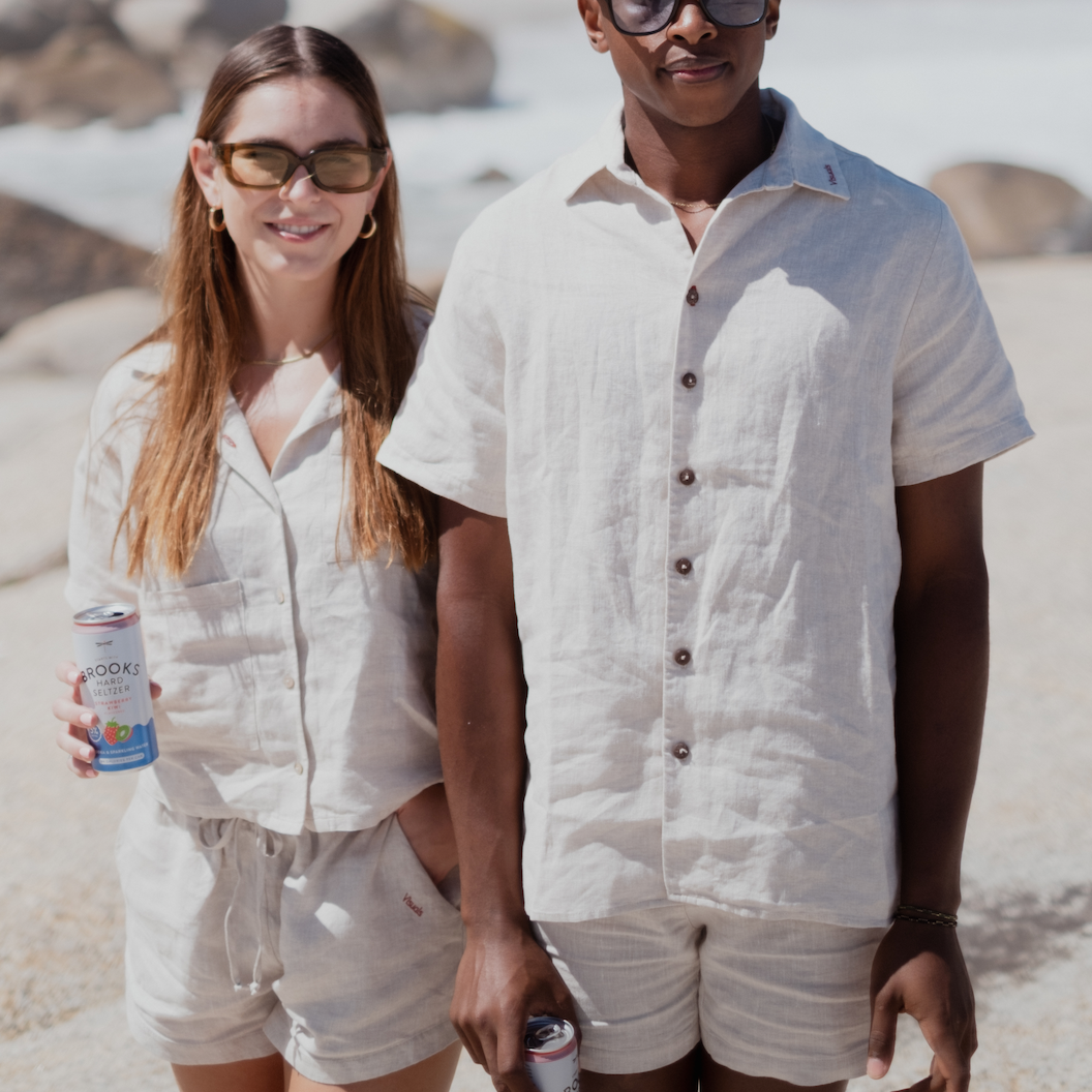 Men's Linen Shirt - Natural