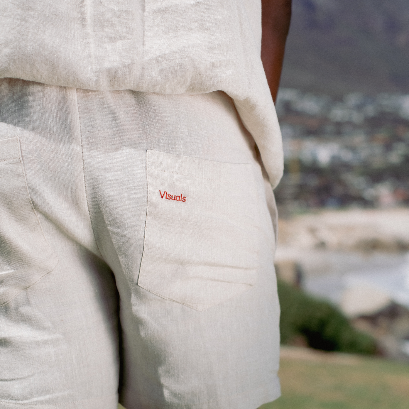 Men's Linen Shorts - Natural